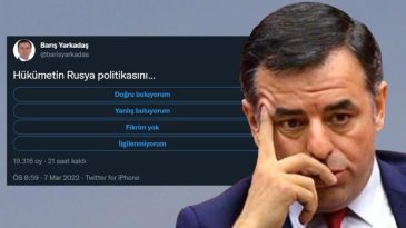 CHP’lı Barış Yarkadaş’ın Ukrayna anketi elinde patladı