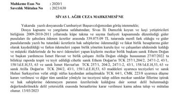 “YOLSUZLUK” DAVASINDA SAVCI MÜTALASINI VERDİ