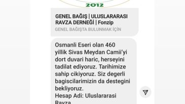 BAĞIŞLA YAPILACAKTI O DERNEĞİN NE İŞİ VAR?