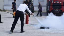 SİVAS OSB PERSONELİNE İTFAİYE EĞİTİMİ VE TATBİKATI