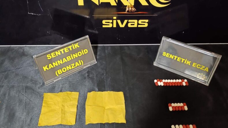 SİVAS’TA NARKOTİK OPERASYONU: 3 TUTUKLAMA
