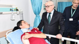 Vali Yılmaz Şimşek, Yaralıları Ziyaret Etti