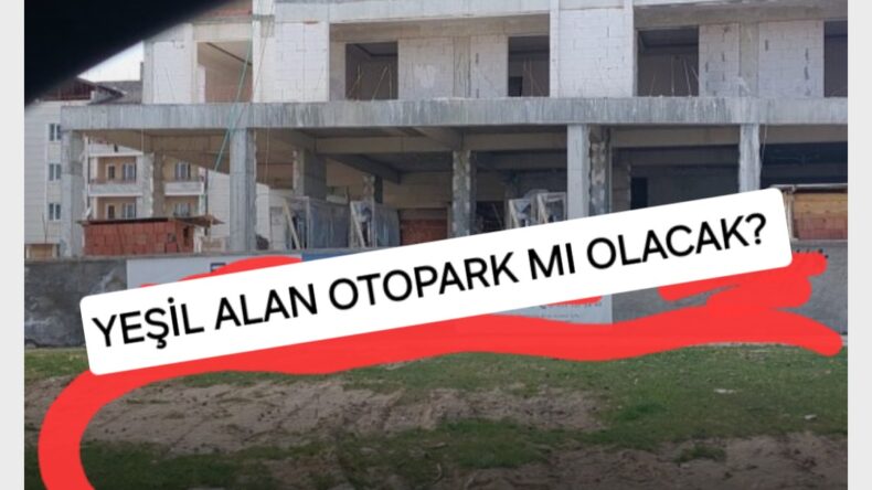 YEŞİLİ BETONA KURBAN EDİYORLAR