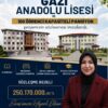 100 ÖĞRENCİ  KAPASİTELİ PANSİYON