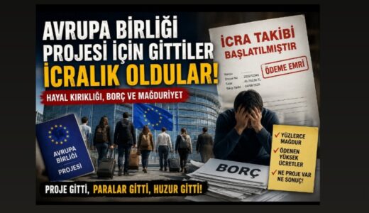 PROJE İÇİN GİTTİLER İCRALIK OLDULAR